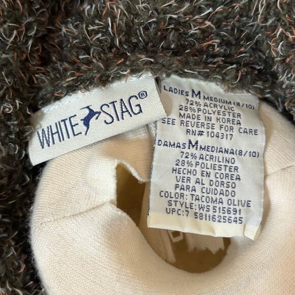 White Stag Brown Knit Cardigan Belted Made in Korea Y2K Comfy - Picture 2 of 6